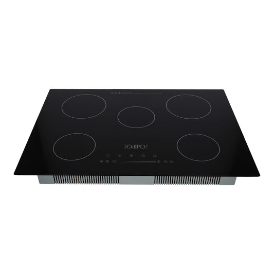 Campana de cocina extractora acero inoxidable 75cm Thory + Parrilla eléctrica de inducción 5 quemadores Kelvin