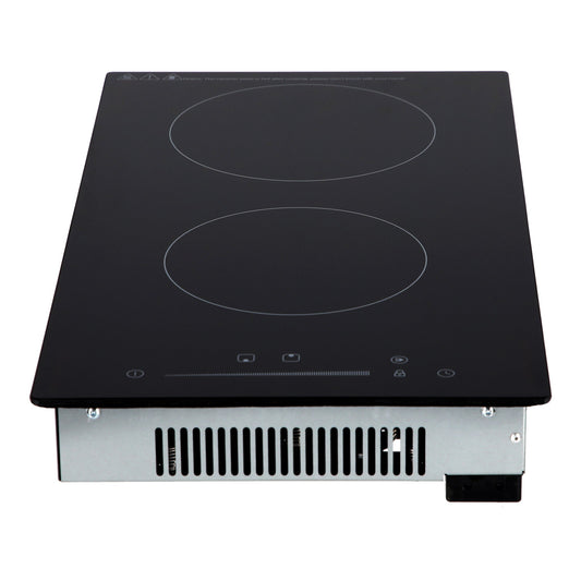 parrilla de inducción magnética de 2 quemadores