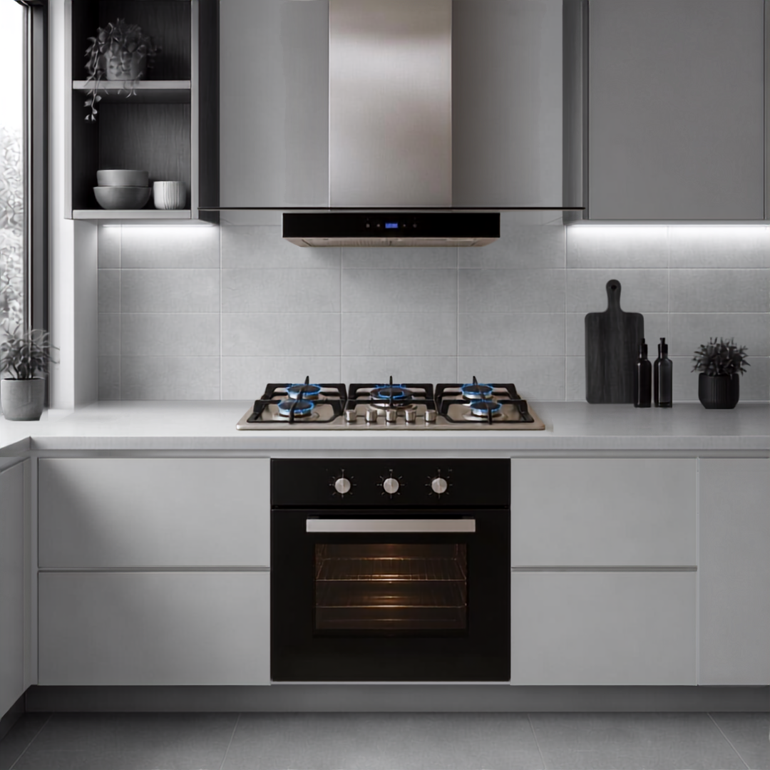 Combo Cocina Fordex 90cm — Campana + Parrilla Vignus + Horno