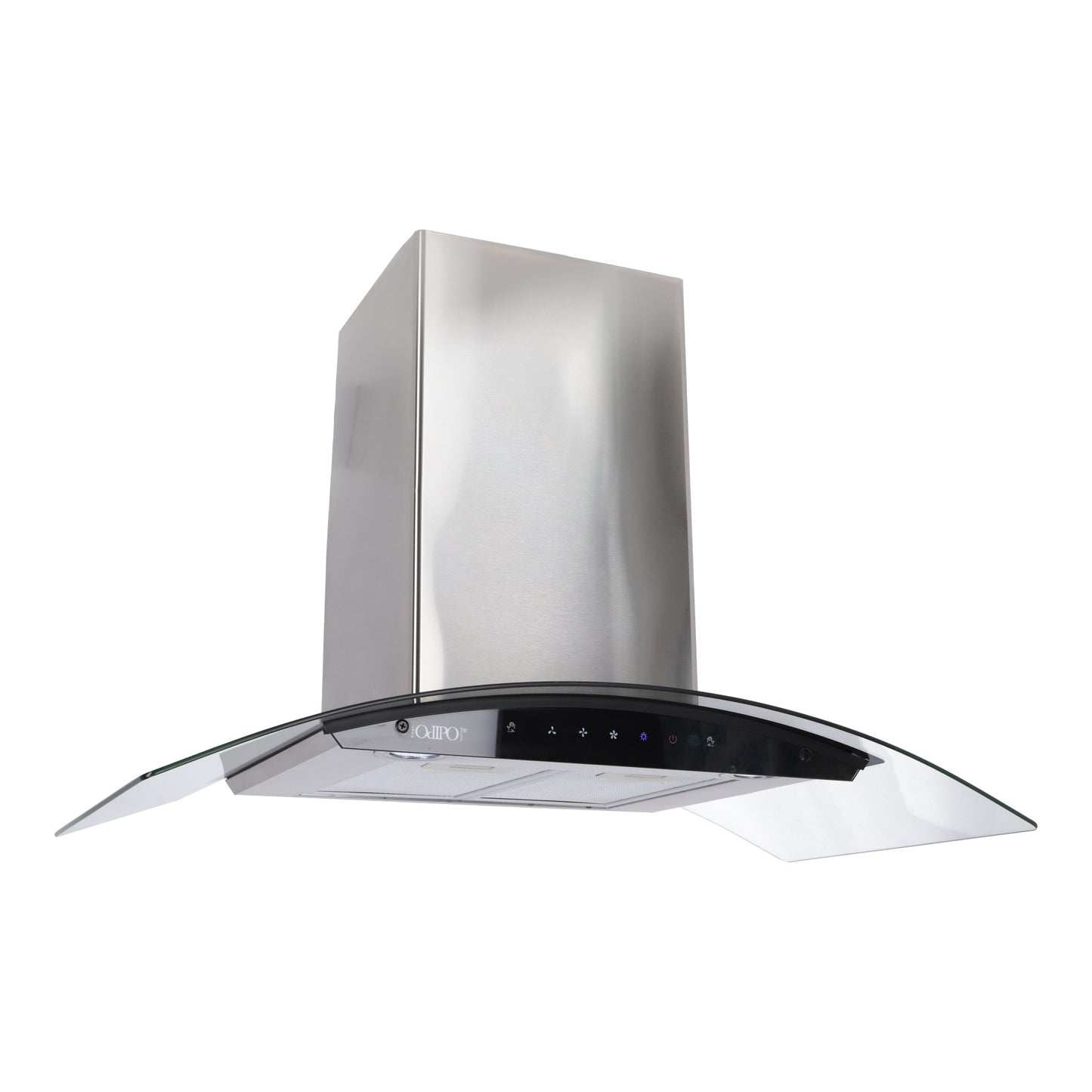 Campana de cocina de pared digital cristal curvo 85cm Matrix
