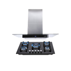 Campana de isla 90cm Fordex + Parrilla cristal templado Capella