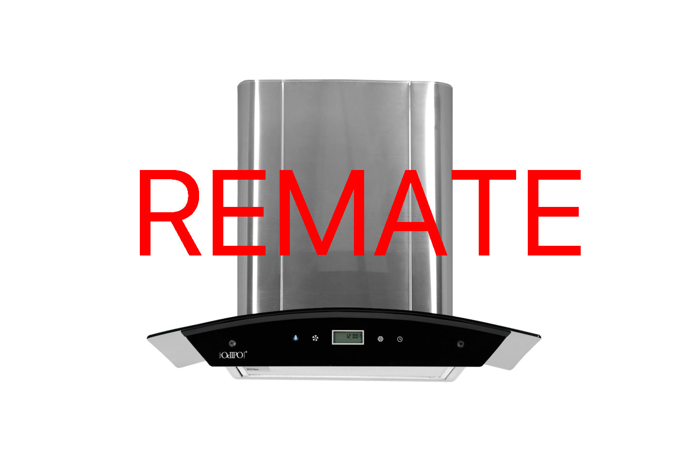 Campana de cocina de pared digital cristal curvo 60cm Marex Plus