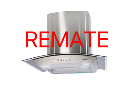 Campana de cocina de pared cristal curvo 60cm Marex