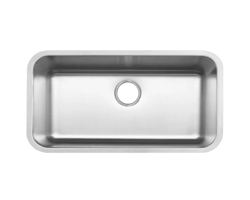 Tarja de submontaje con 1 tina de acero inoxidable Munich