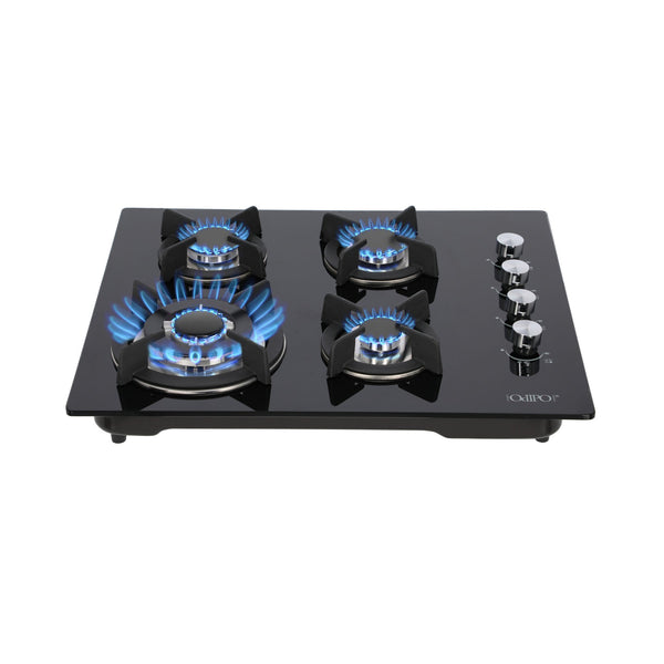 Campana extractora digital de acero inoxidable 85cm Matrix + Parrilla cristal templado 60cm Clio + Horno de gas encendido eléctrico empotrable 60cm Motrix