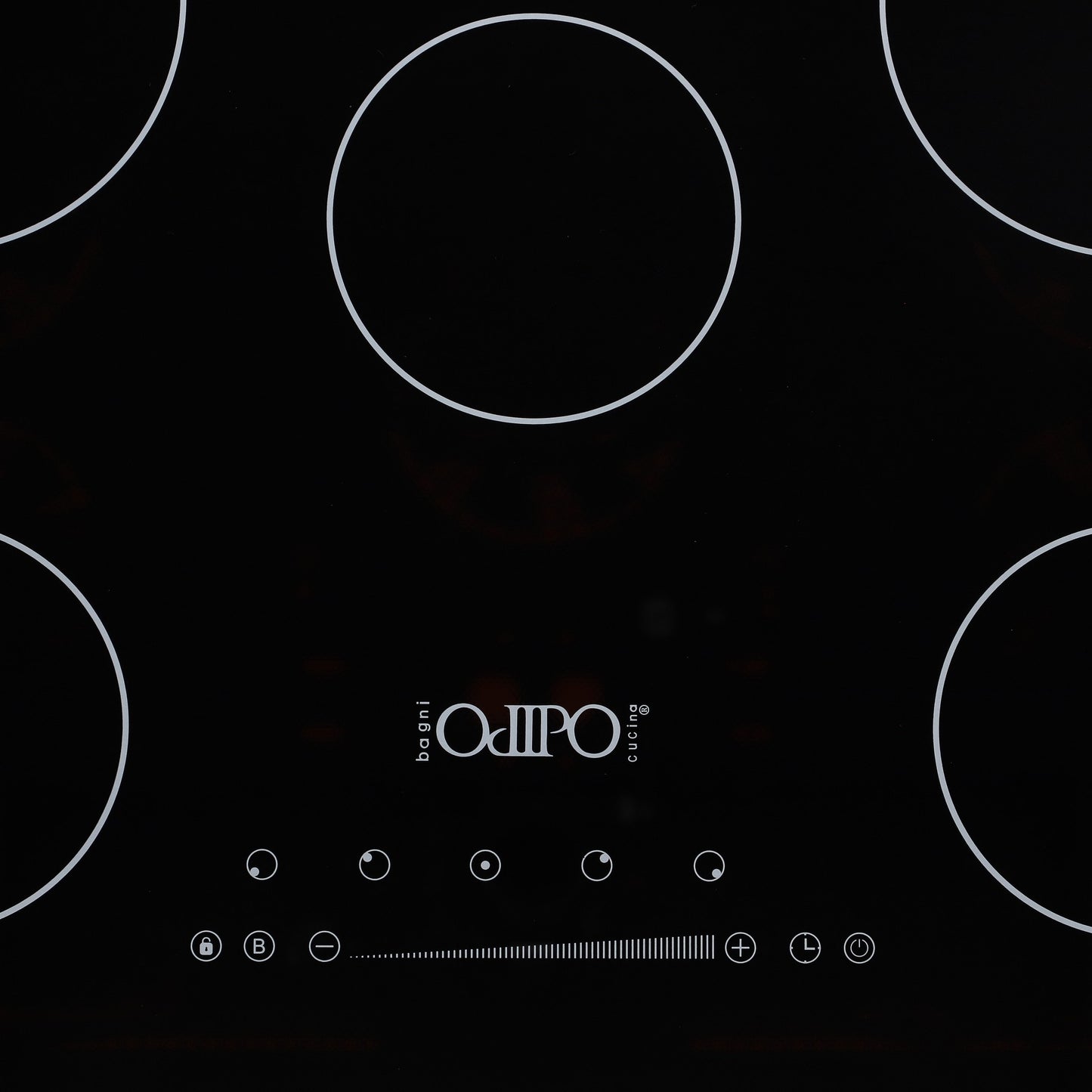Campana de cocina de pared acero inoxidable 80cm Thory + Parrilla eléctrica de inducción 5 quemadores Kelvin