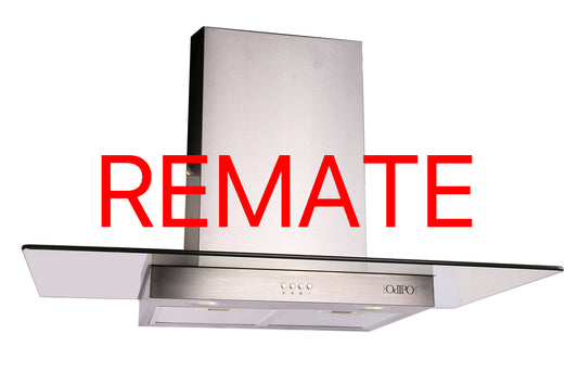 Campana de cocina de pared cristal recto 90cm Telux