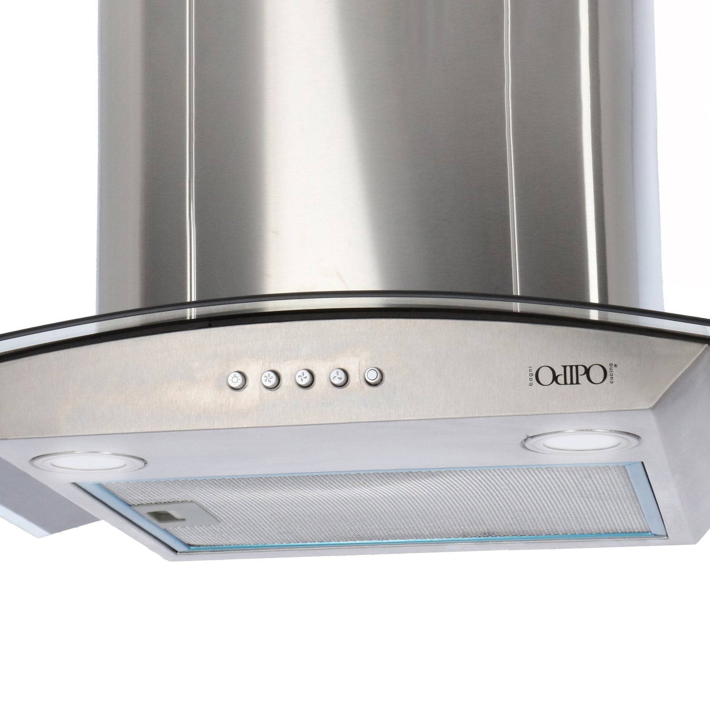 campana extractora de pared en acero inoxidable 60cm y parrilla de gas cristal templado de 4 quemadores