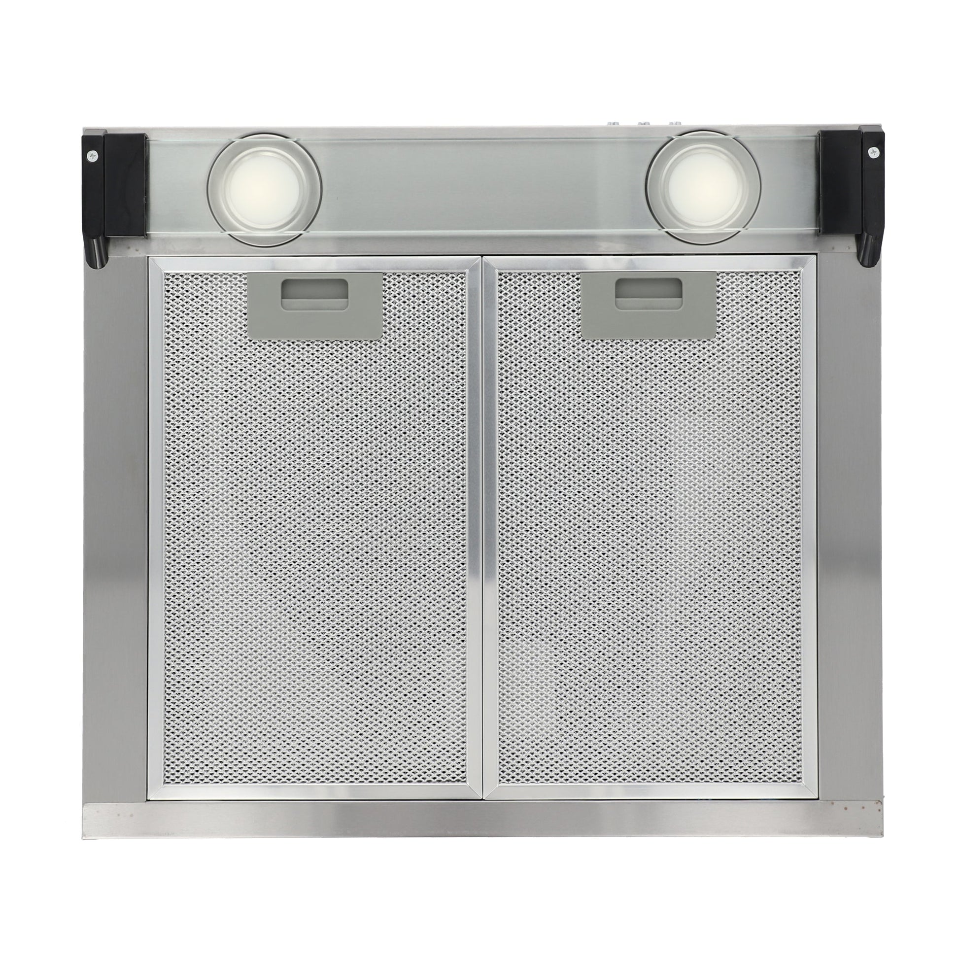 campana extractora de pared en acero inoxidable 50cm y parrilla de inducción magnética de 4 quemadores