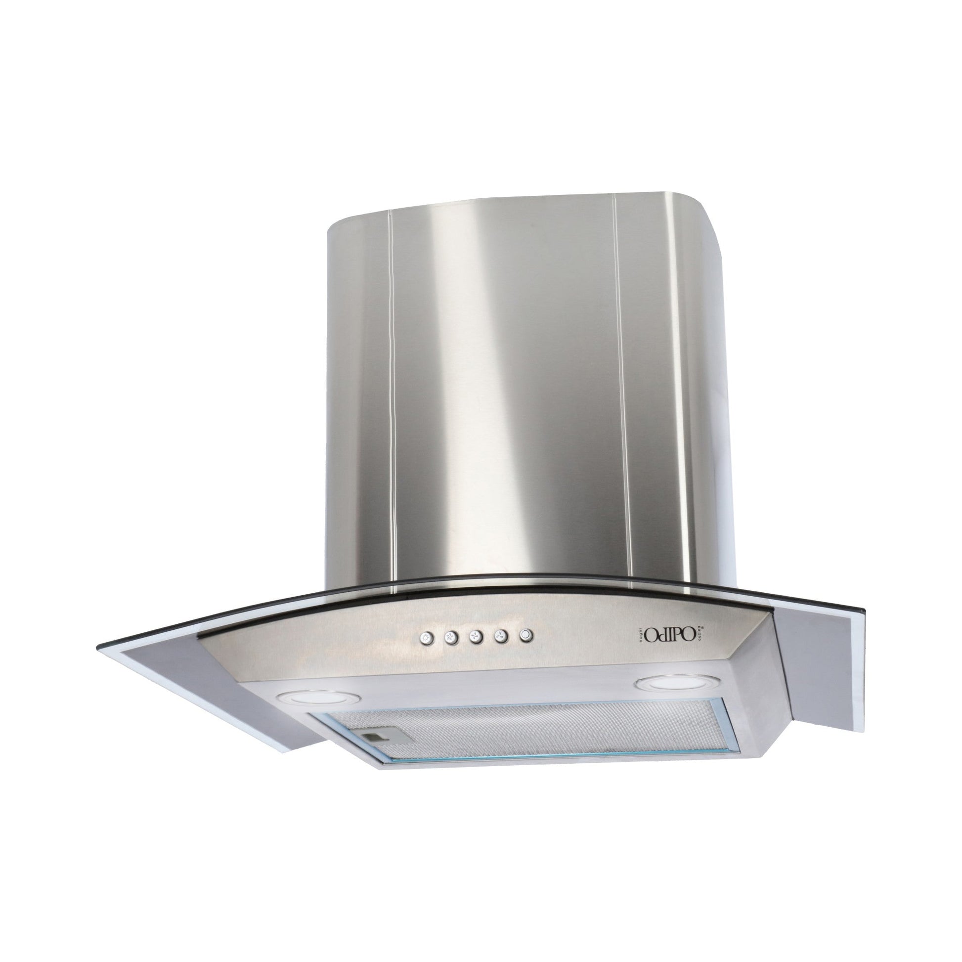 campana extractora de pared en acero inoxidable 60cm y parrilla de inducción magnética de 4 quemadores