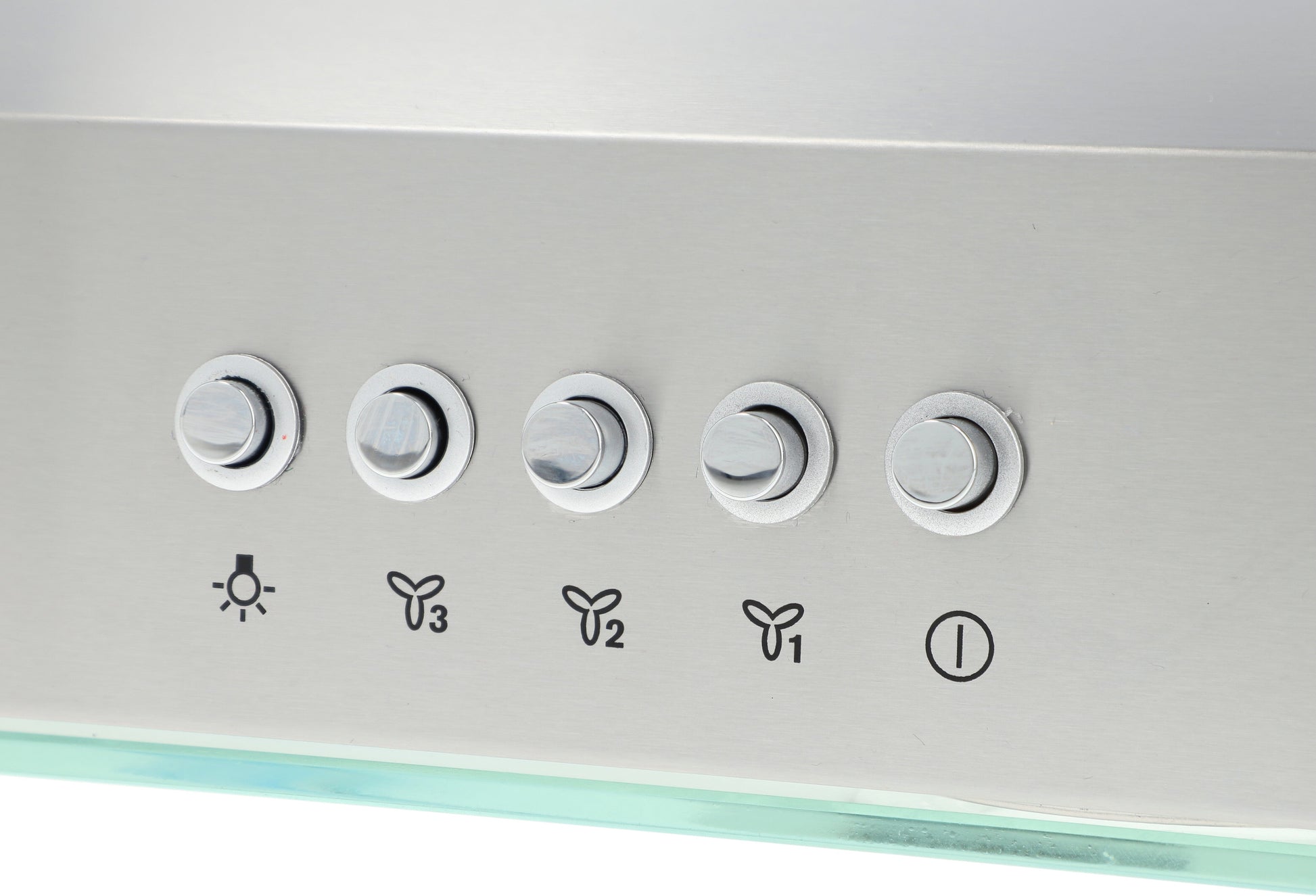 campana extractora de pared en acero inoxidable 80cm y parrilla de gas cristal templado de 5 quemadores