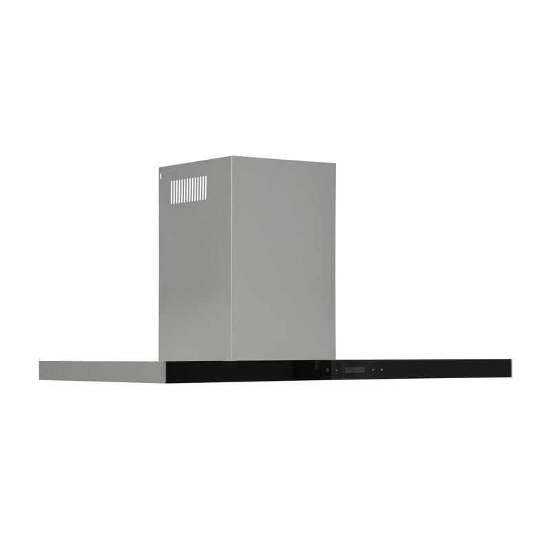 campana extractora de pared en acero inoxidable 90cm y parrilla de inducción magnética de 4 quemadores