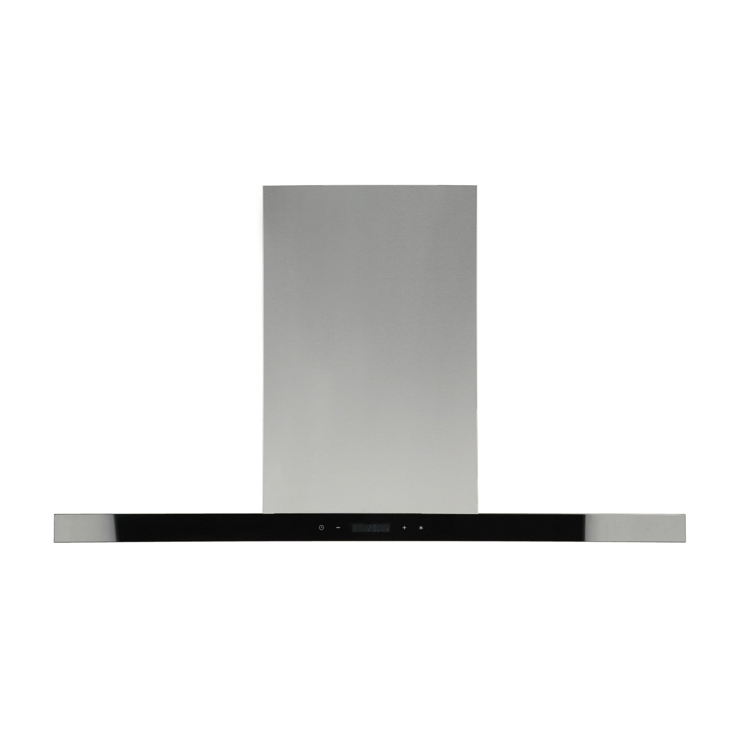 campana extractora de pared en acero inoxidable 90cm y parrilla de gas acero inoxidable de 5 quemadores