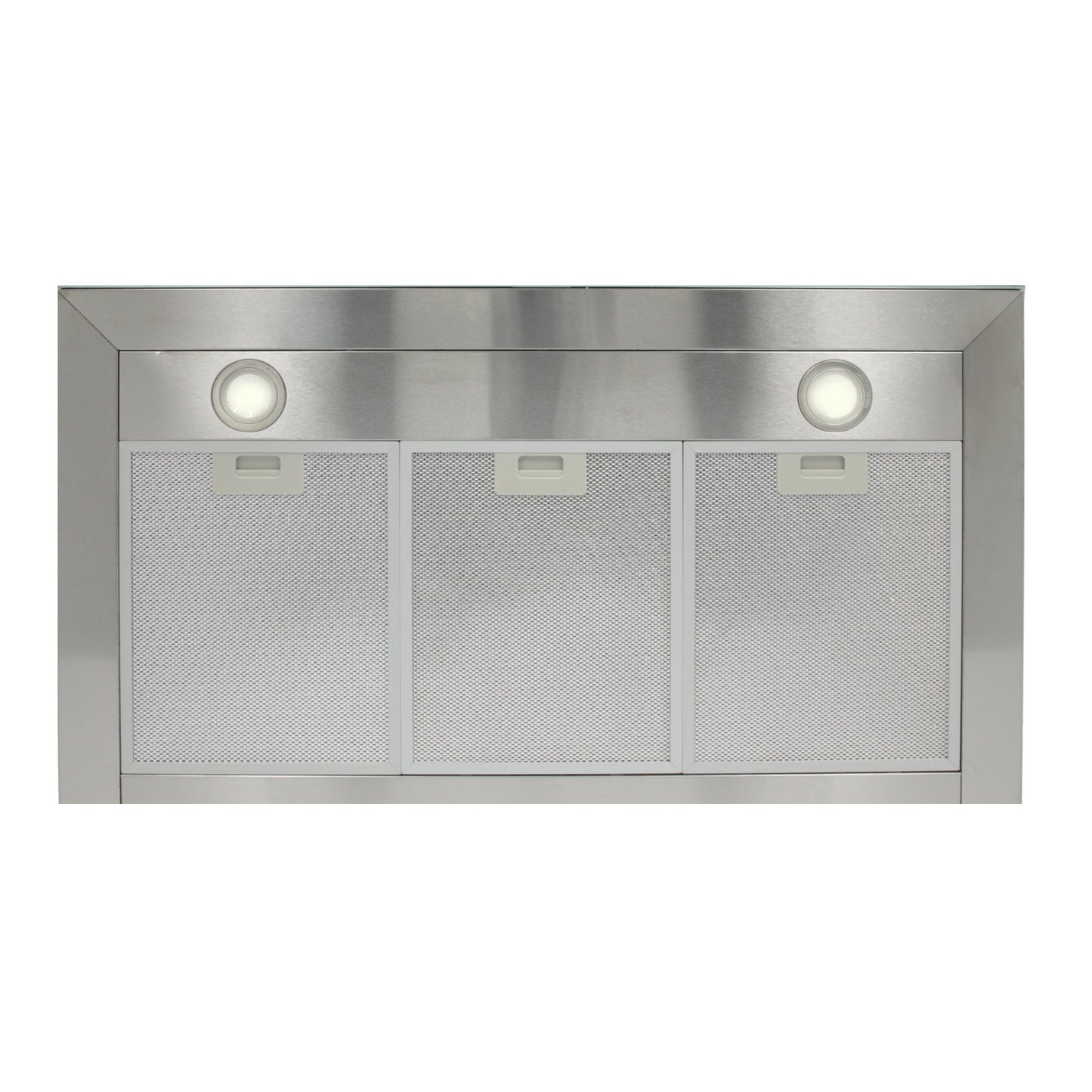 campana extractora de pared en acero inoxidable 90cm y parrilla de gas cristal templado de 4 quemadores