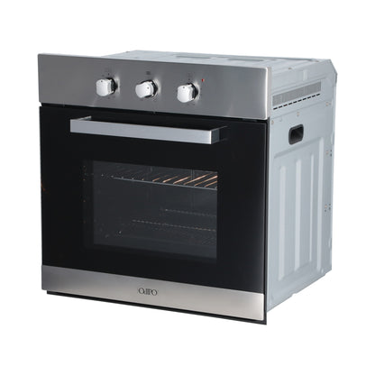 Campana de cocina acero inoxidable 60cm Thory + Parrilla eléctrica de inducción 2 quemadores 30cm Kirk + Horno eléctrico empotrable 60L 127V e-Motrix acero