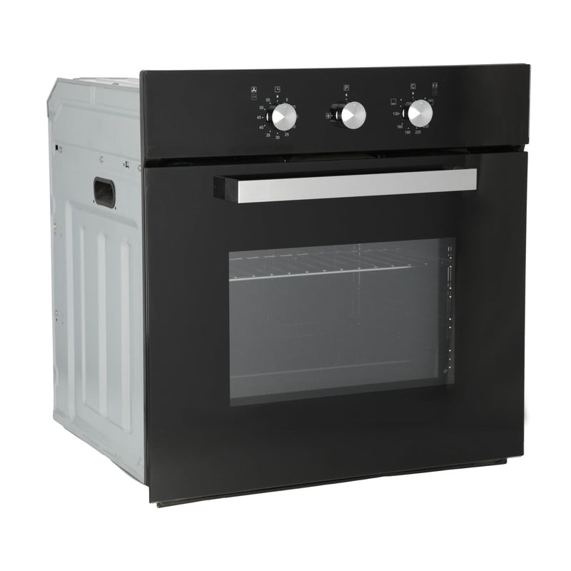 Campana extractora de acero inoxidable 90cm Telux + Parrilla de inducción magnética Kepler + Horno de gas encendido eléctrico empotrable 60cm Motrix