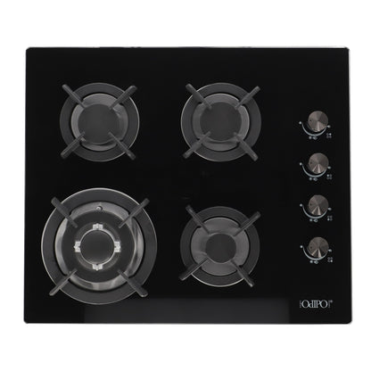 Parrilla de gas 4 quemadores cristal 60cm Clio