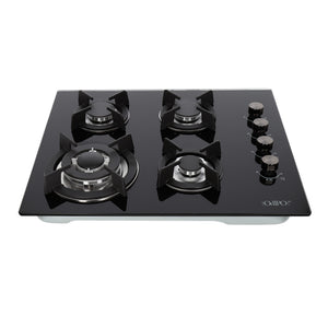 Parrilla de gas 4 quemadores cristal 60cm Clio