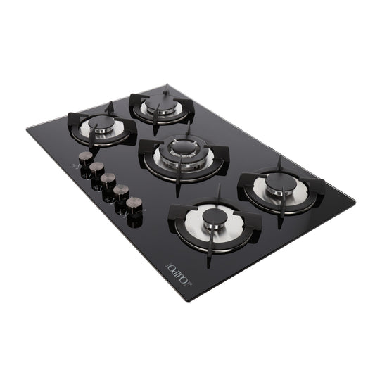Parrilla de gas 5 quemadores cristal 76cm Capella