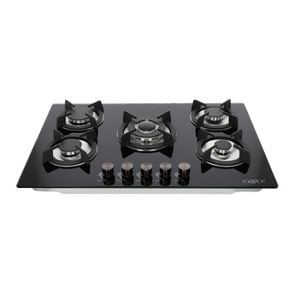 Parrilla de gas 5 quemadores cristal 76cm Capella