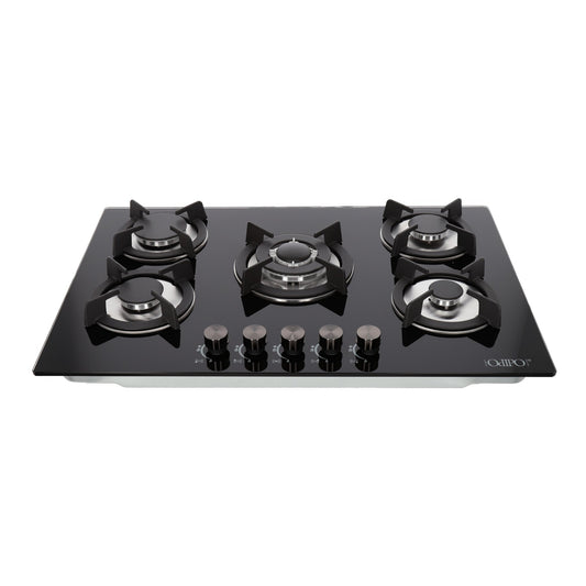 Parrilla de gas 5 quemadores cristal 76cm Capella