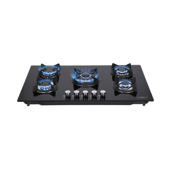 Campana extractora de isla cristal templado recto Fordex + Parrilla cristal templado 86cm Ceres + Horno de gas encendido eléctrico empotrable 60cm Motrix