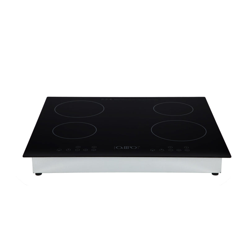 Campana extractora de acero inoxidable 90cm Telux + Parrilla de inducción magnética Kepler + Horno de gas encendido eléctrico empotrable 60cm Motrix